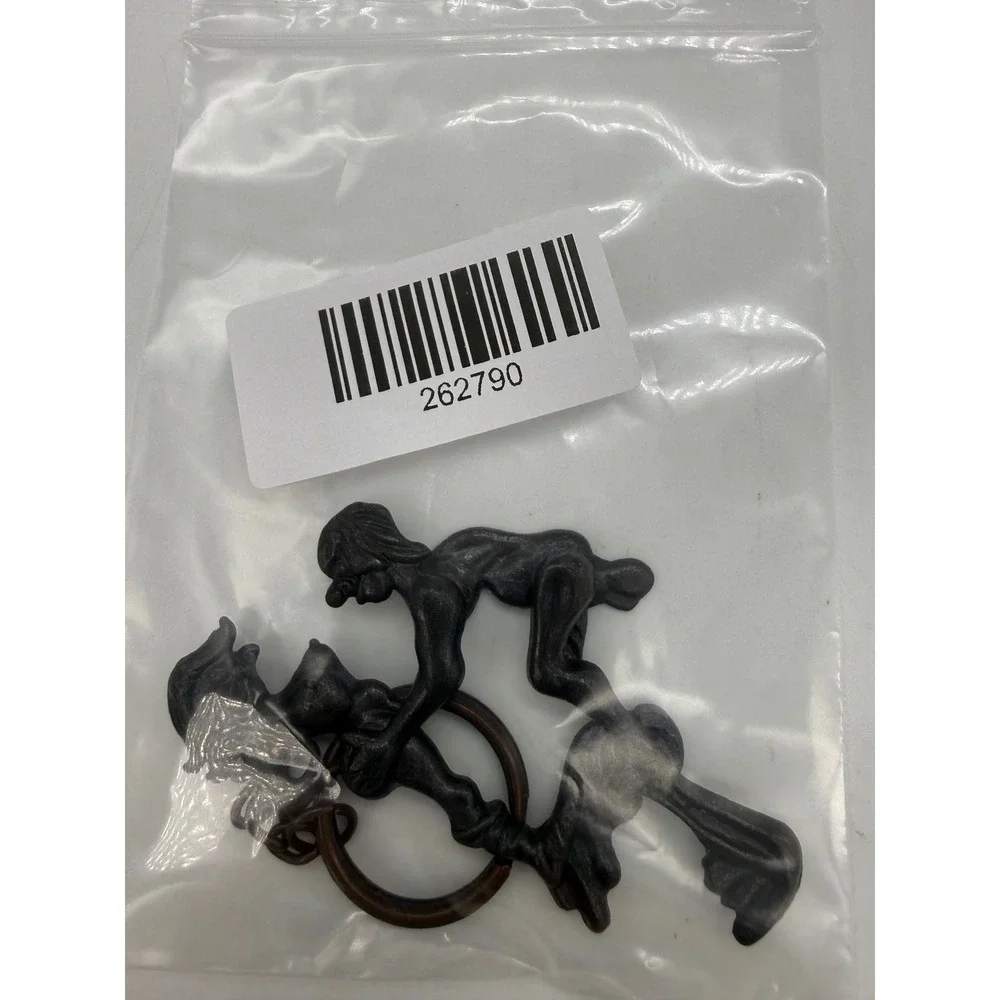 Vintage Mechanical Adult Novelty Keychain Movable Risqué Articulated Metal NSFW